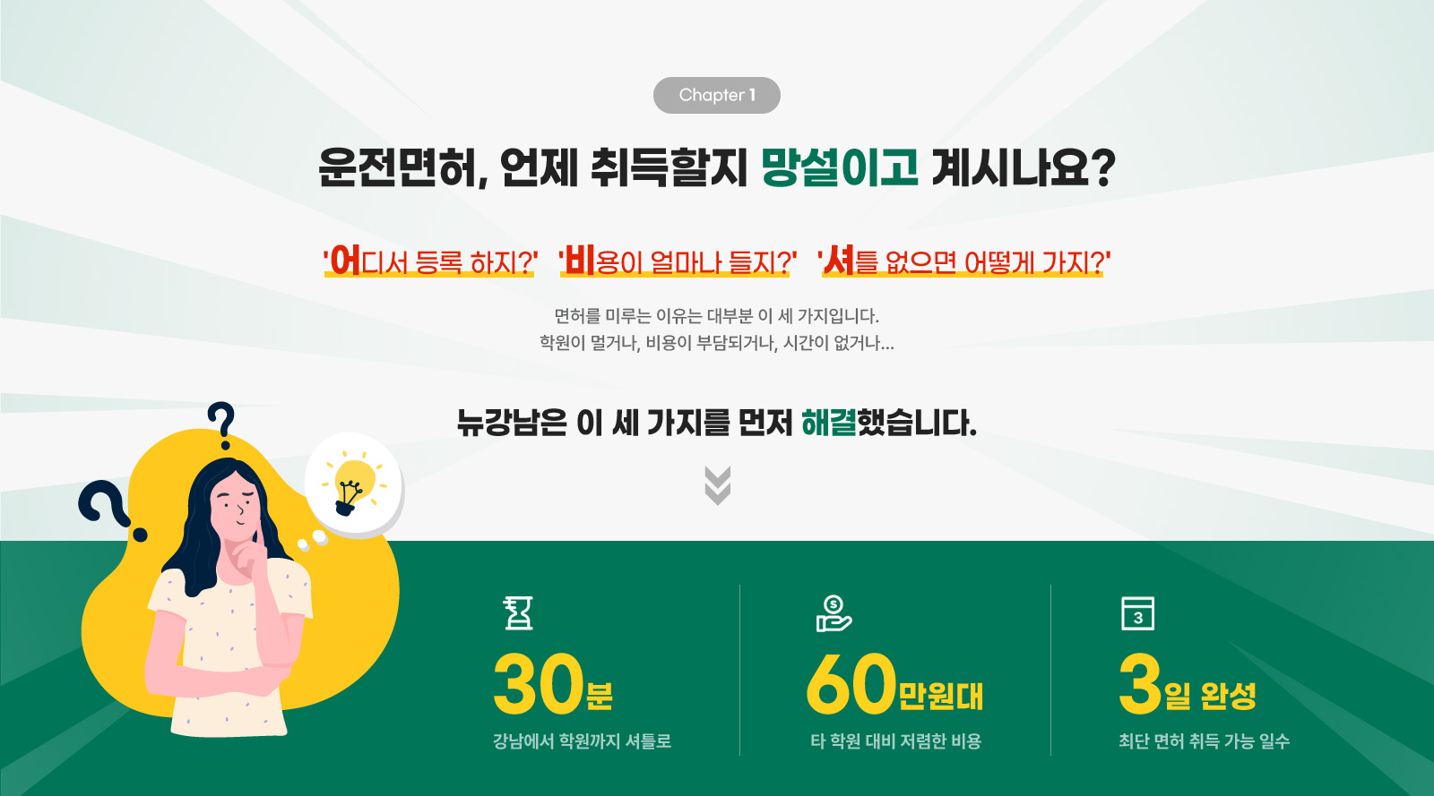운전면허, 언제 취득할지 망설이고 계시나요?