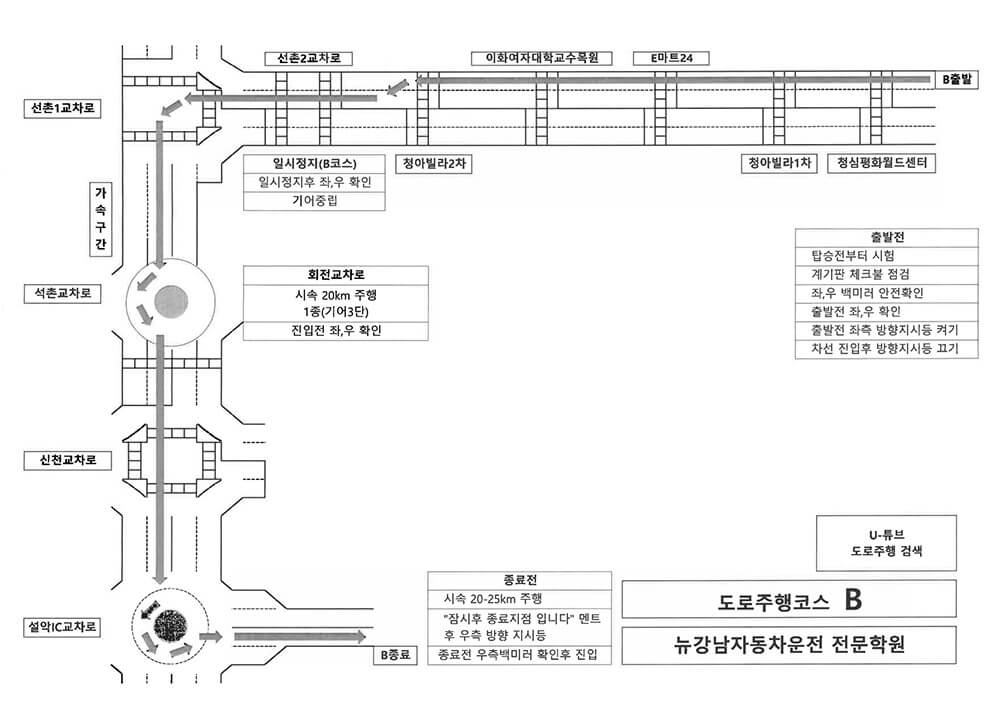 도로주행 B코스